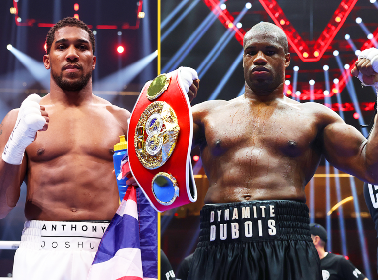 Anthony Joshua and Daniel Dubois